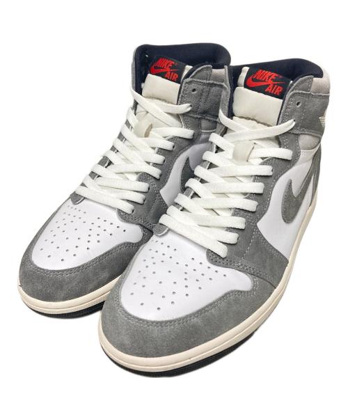 NIKE（ナイキ）NIKE (ナイキ) AIR JORDAN 1 RETRO HIGH OG / ハイカットスニーカー グレー×ホワイト サイズ:US10.5の古着・服飾アイテム