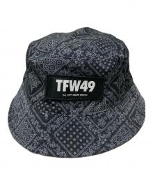 TFW49×reyn spooner（ティーエフダブリューフォーティーナイン×レイン スプナー）の古着「BANDANA BUCKET HAT /ペイズリー柄バケットハット」｜ブラック×グレー