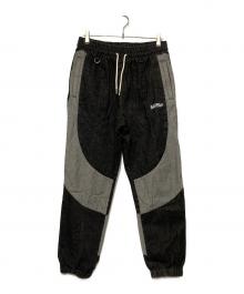 SAPEur（サプール）の古着「デニムトラックパンツ」｜ブラック