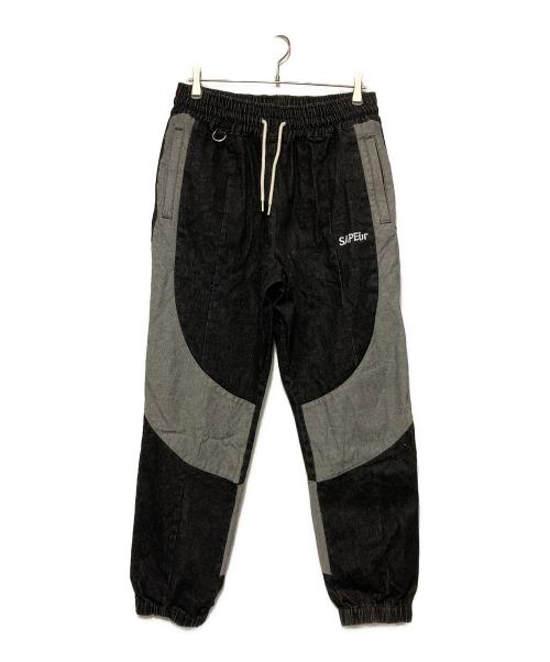 SAPEur（サプール）SAPEur (サプール) デニムトラックパンツ ブラック サイズ:XLの古着・服飾アイテム