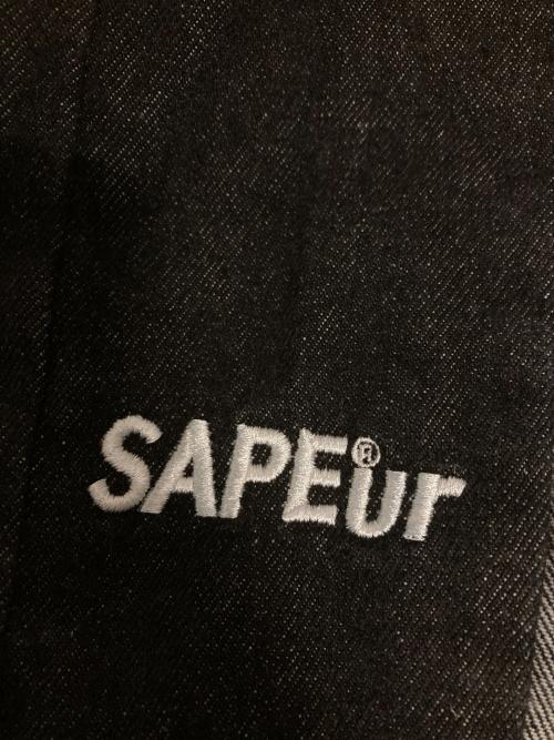 SAPEur（サプール）SAPEur (サプール) デニムトラックパンツ ブラック サイズ:XLの古着・服飾アイテム
