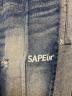 中古・古着 SAPEur (サプール) ダメージデニムトラックパンツ ブルー サイズ:XL：25000円