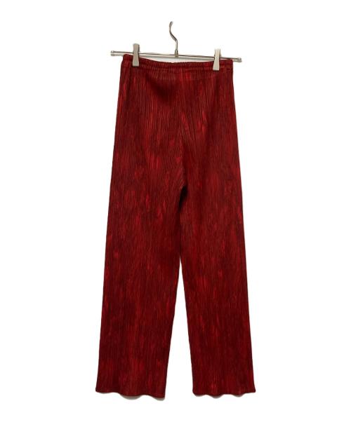 PLEATS PLEASE（プリーツプリーズ）PLEATS PLEASE (プリーツプリーズ) プリーツパンツ レッド サイズ:1の古着・服飾アイテム