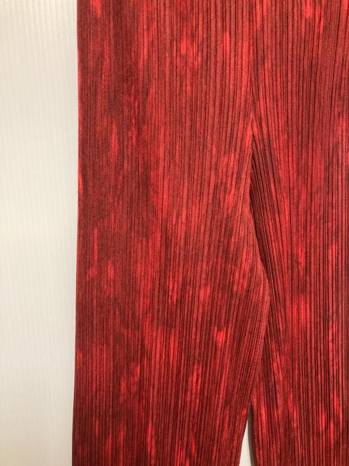 PLEATS PLEASE（プリーツプリーズ）PLEATS PLEASE (プリーツプリーズ) プリーツパンツ レッド サイズ:1の古着・服飾アイテム