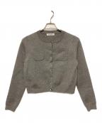 L'AUBE BLANCローブ ブラン）の古着「カシミヤブレンドニットカーディガン」｜グレー