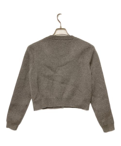 L'AUBE BLANC（ローブ ブラン）L'AUBE BLANC (ローブ ブラン) カシミヤブレンドニットカーディガン グレー サイズ:Fの古着・服飾アイテム