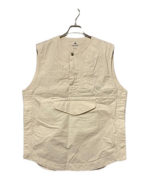 Snow peak（スノーピーク）Snow peak (スノーピーク) 22SS TAKIBI Canvas Vest アイボリー サイズ:Lの古着・服飾アイテム