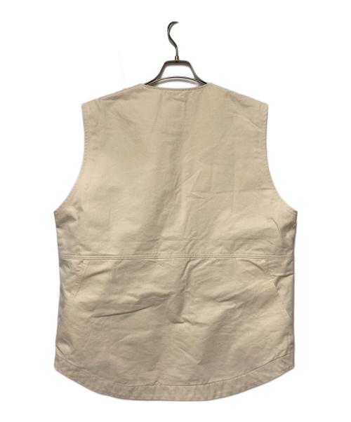 Snow peak（スノーピーク）Snow peak (スノーピーク) 22SS TAKIBI Canvas Vest アイボリー サイズ:Lの古着・服飾アイテム