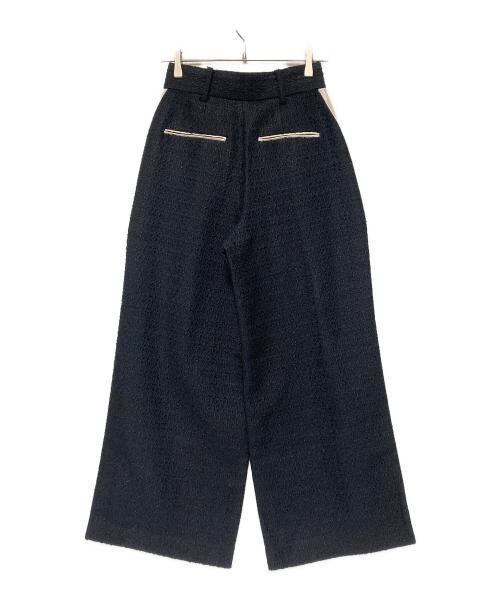 PUBLIC TOKYO（パブリックトウキョウ）PUBLIC TOKYO (パブリックトウキョウ) ツイードワイドパンツ ネイビー サイズ:2 未使用品の古着・服飾アイテム