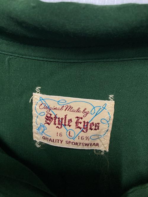 STYLE EYES（スタイルアイズ）STYLE EYES (スタイルアイズ) レーヨンボウリングシャツ グリーン サイズ:Lの古着・服飾アイテム