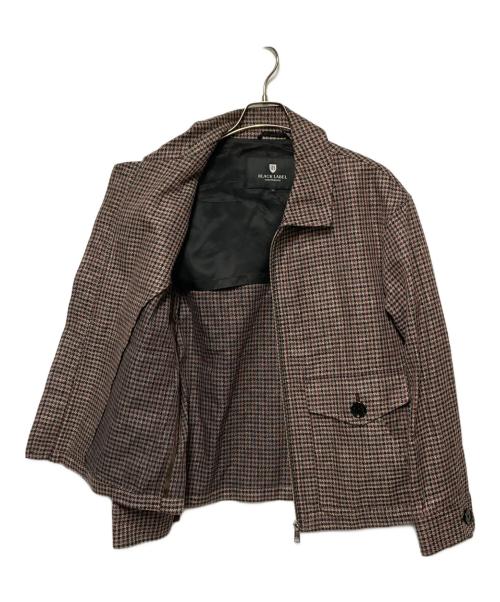 BLACK LABEL CRESTBRIDGE（ブラックレーベル クレストブリッジ）BLACK LABEL CRESTBRIDGE (ブラックレーベル クレストブリッジ) ハウンドトゥースジップジャケット グレー サイズ:Mの古着・服飾アイテム