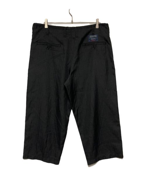 YOHJI YAMAMOTO（ヨウジヤマモト）YOHJI YAMAMOTO (ヨウジヤマモト) ヘリンボーンワイドパンツ ブラック サイズ:1の古着・服飾アイテム