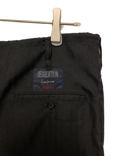 YOHJI YAMAMOTO（ヨウジヤマモト）YOHJI YAMAMOTO (ヨウジヤマモト) ヘリンボーンワイドパンツ ブラック サイズ:1の古着・服飾アイテム