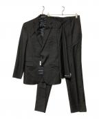 POLO RALPH LAURENポロ・ラルフローレン）の古着「ストライプ2Bセットアップスーツ」｜ブラック