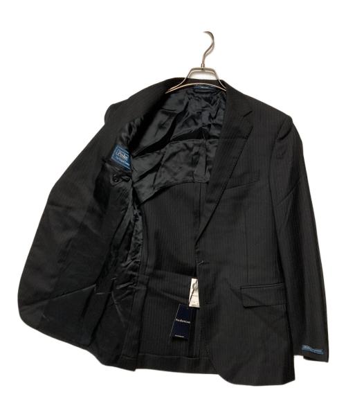 POLO RALPH LAUREN（ポロ・ラルフローレン）POLO RALPH LAUREN (ポロ・ラルフローレン) ストライプ2Bセットアップスーツ ブラック サイズ:36 未使用品の古着・服飾アイテム