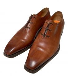 Santoni（サントーニ）の古着「ストレートチップシューズ」｜ブラウン
