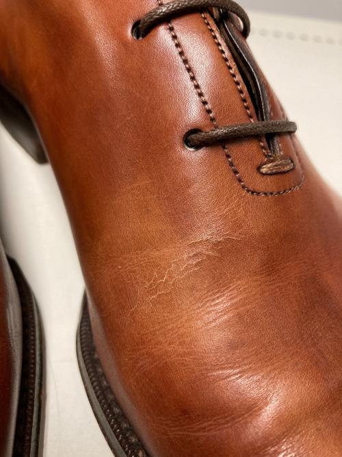 Santoni（サントーニ）Santoni (サントーニ) ストレートチップシューズ ブラウン サイズ:6 1/2の古着・服飾アイテム