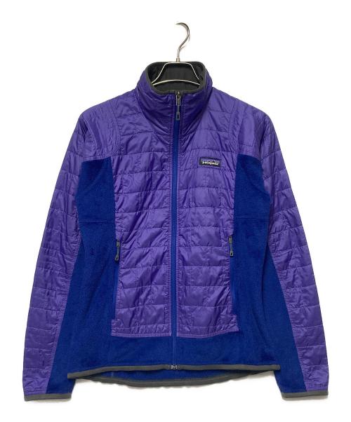 Patagonia（パタゴニア）Patagonia (パタゴニア) Nano Puff® Hybrid Jacket / 中綿ジャケット パープル×ブルー サイズ:Mの古着・服飾アイテム