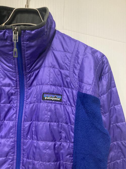 Patagonia（パタゴニア）Patagonia (パタゴニア) Nano Puff® Hybrid Jacket / 中綿ジャケット パープル×ブルー サイズ:Mの古着・服飾アイテム