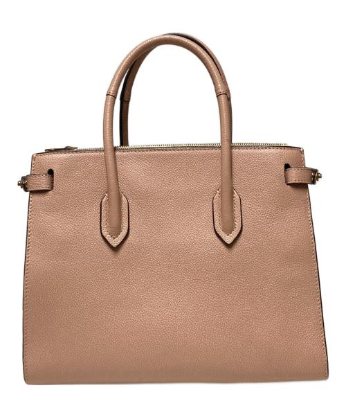 FURLA（フルラ）FURLA (フルラ) 2WAYレザーハンドバッグ ピンクベージュの古着・服飾アイテム