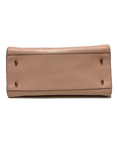 FURLA（フルラ）FURLA (フルラ) 2WAYレザーハンドバッグ ピンクベージュの古着・服飾アイテム