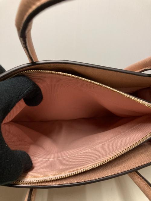 FURLA（フルラ）FURLA (フルラ) 2WAYレザーハンドバッグ ピンクベージュの古着・服飾アイテム