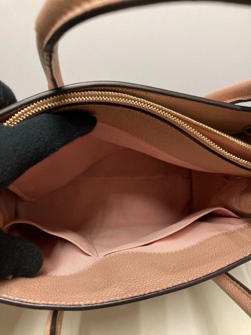 FURLA（フルラ）FURLA (フルラ) 2WAYレザーハンドバッグ ピンクベージュの古着・服飾アイテム