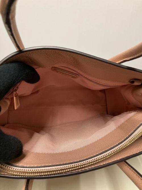 FURLA（フルラ）FURLA (フルラ) 2WAYレザーハンドバッグ ピンクベージュの古着・服飾アイテム