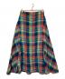POLO RALPH LAUREN（ポロ・ラルフローレン）の古着「チェックリネンマキシスカート」｜マルチカラー