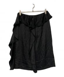 BURBERRY（バーバリー）の古着「シルクスカート」｜ブラック