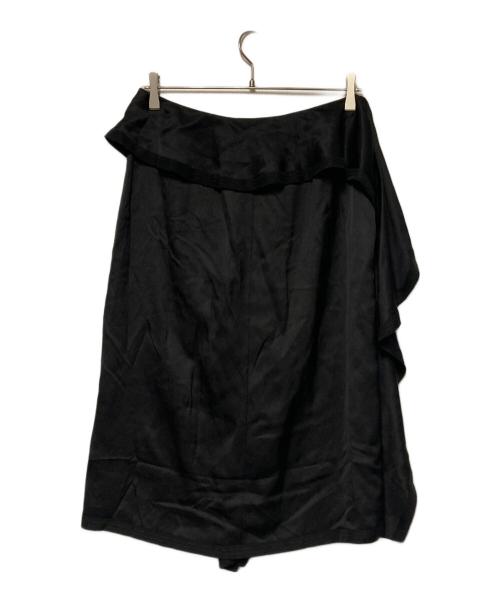 BURBERRY（バーバリー）BURBERRY (バーバリー) シルクスカート ブラック サイズ:42 未使用品の古着・服飾アイテム