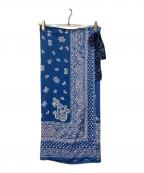 POLO RALPH LAURENポロ・ラルフローレン）の古着「バンダナプリントミディスカート」｜ブルー