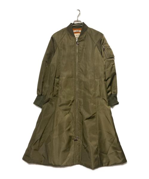 furfur（ファーファー）furfur (ファーファー) MA-1フレアロングコート カーキ サイズ:1の古着・服飾アイテム