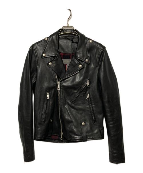 GIORGIO BRATO（ジョルジョブラッド）GIORGIO BRATO (ジョルジョブラッド) ダブルライダースジャケット ブラック サイズ:44の古着・服飾アイテム