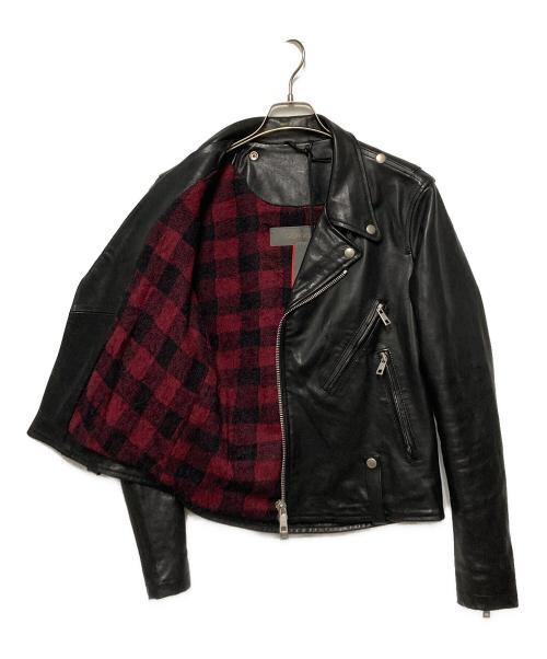 GIORGIO BRATO（ジョルジョブラッド）GIORGIO BRATO (ジョルジョブラッド) ダブルライダースジャケット ブラック サイズ:44の古着・服飾アイテム