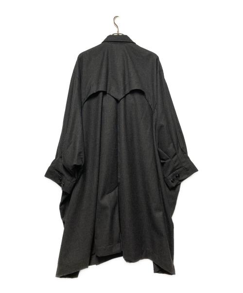 MONITALY（モニタリー）MONITALY (モニタリー) BATMAN COAT / ドルマンスリーブウールコート グレー サイズ:MLの古着・服飾アイテム