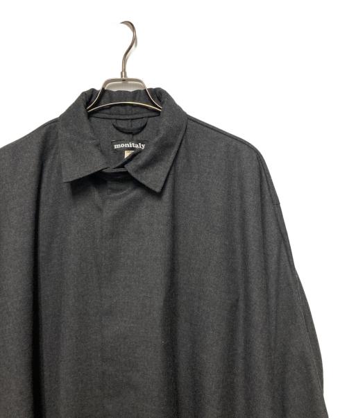 MONITALY（モニタリー）MONITALY (モニタリー) BATMAN COAT / ドルマンスリーブウールコート グレー サイズ:MLの古着・服飾アイテム