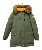 KENZOケンゾー）の古着「フェイクファーダウンコート」｜グリーン