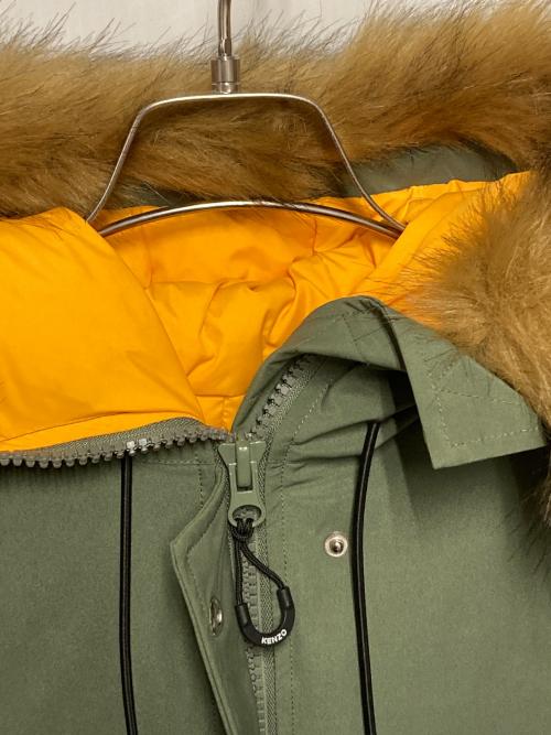 KENZO（ケンゾー）KENZO (ケンゾー) フェイクファーダウンコート グリーン サイズ:XS 未使用品の古着・服飾アイテム