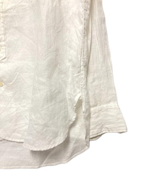 45R（フォーティファイブ・アール）45R (フォーティファイブ・アール) バンドカラーシャツ ホワイト サイズ:3 未使用品の古着・服飾アイテム