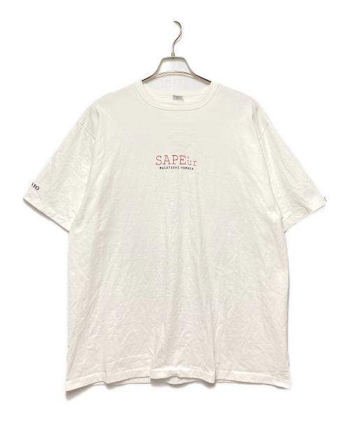 SAPEur（サプール）SAPEur (サプール) 浜田雅功 (ハマダマサトシ) プリントTシャツ ホワイト サイズ:XLの古着・服飾アイテム