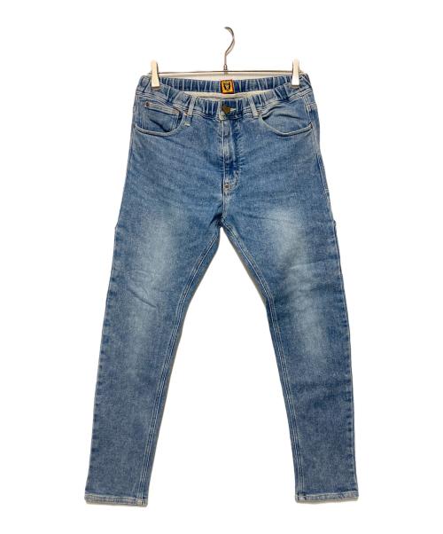 HUMAN MADE（ヒューマンメイド）HUMAN MADE (ヒューマンメイド) RELAX DENIM / ペインターデニムスウェットパンツ インディゴ サイズ:Lの古着・服飾アイテム