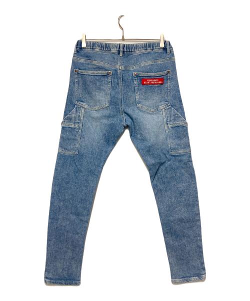 HUMAN MADE（ヒューマンメイド）HUMAN MADE (ヒューマンメイド) RELAX DENIM / ペインターデニムスウェットパンツ インディゴ サイズ:Lの古着・服飾アイテム