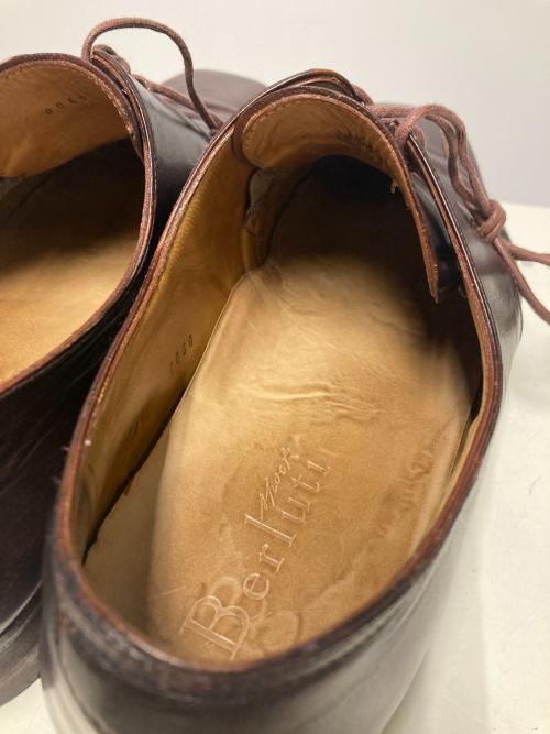 Berluti（ベルルッティ）Berluti (ベルルッティ) スクエアトゥレザーシューズ ブラウン サイズ:10の古着・服飾アイテム