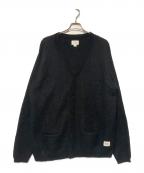 CRIMIEクライミー）の古着「MOHAIR KNIT CARDIGAN / モヘアVネックカーディガン」｜ブラック
