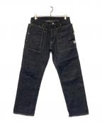 SASSAFRASササフラス）の古着「セルビッチデニムパンツ」｜インディゴ