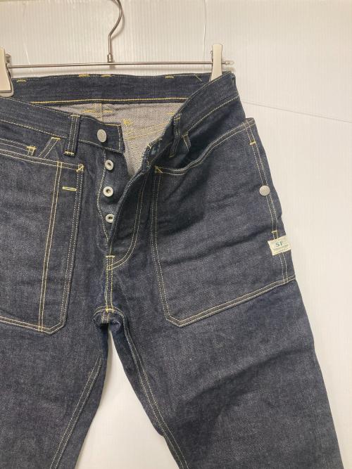 SASSAFRAS（ササフラス）SASSAFRAS (ササフラス) セルビッチデニムパンツ インディゴ サイズ:Mの古着・服飾アイテム