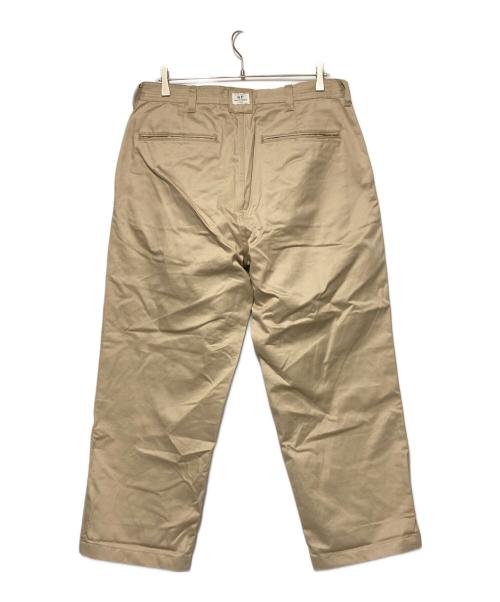 SASSAFRAS（ササフラス）SASSAFRAS (ササフラス) WHEEL BARROW PANTS / テーパードチノパン ベージュ サイズ:Lの古着・服飾アイテム