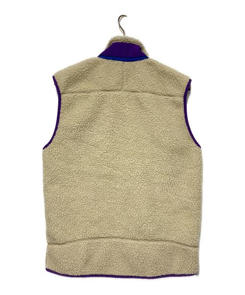 Patagonia（パタゴニア）Patagonia (パタゴニア) 21AW Classic Retro-X Vest / フリースベスト ベージュ×パープル サイズ:Mの古着・服飾アイテム