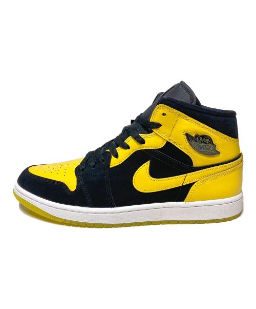 NIKE（ナイキ）NIKE (ナイキ) AIR JORDAN 1 MID SE / ハイカットスニーカー イエロー×ブラック サイズ:US11 未使用品の古着・服飾アイテム